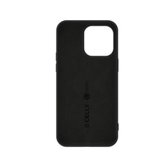 CROMO - Cover in morbido TPU con finitura soft touch colore nero compatibile con Apple iPhone 15 Pro Max [IPHONE 15 CASES]