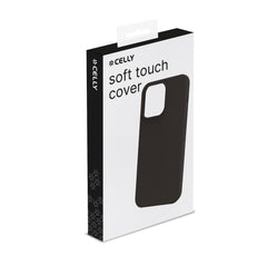 CROMO - Cover in morbido TPU con finitura soft touch colore nero compatibile con Apple iPhone 15 Pro Max [IPHONE 15 CASES]