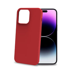 CROMO - Cover in morbido TPU con finitura soft touch colore rosso compatibile con Apple iPhone 15 Pro Max [IPHONE 15 CASES]