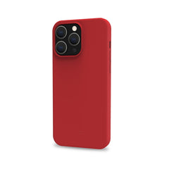 CROMO - Cover in morbido TPU con finitura soft touch colore rosso compatibile con Apple iPhone 15 Pro Max [IPHONE 15 CASES]