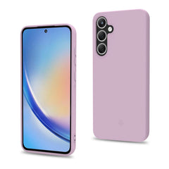 CROMO - Cover in morbido TPU con finitura soft touch colore rosa compatibile con Samsung Galaxy A35 5G/ Galaxy A35 5G Enterprise Edition