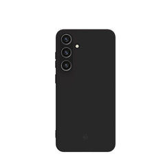 CROMO - Cover in morbido TPU con finitura soft touch colore nero compatibile con Samsung Galaxy S24 5G/ Galaxy S24 5G Enterprise Edition