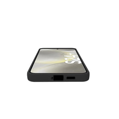 CROMO - Cover in morbido TPU con finitura soft touch colore nero compatibile con Samsung Galaxy S24+ 5G