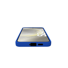 CROMO - Cover in morbido TPU con finitura soft touch colore blu compatibile con Samsung Galaxy S24+ 5G