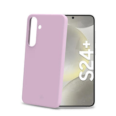 CROMO - Cover in morbido TPU con finitura soft touch colore rosa compatibile con Samsung Galaxy S24+ 5G