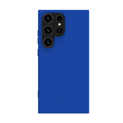 CROMO - Cover in morbido TPU con finitura soft touch colore blu compatibile con Samsung Galaxy S24 Ultra 5G/ Galaxy S24 Ultra 5G Enterprise Edition