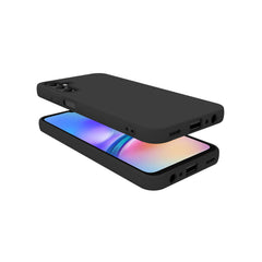 CROMO - Cover in morbido TPU con finitura soft touch colore nero compatibile con Samsung Galaxy A05s