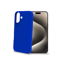 CROMO - Cover in morbido TPU con finitura soft touch colore blu compatibile con Apple iPhone 16 [IPHONE 16 CASES]