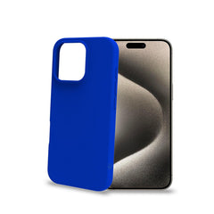 CROMO - Cover in morbido TPU con finitura soft touch colore blu compatibile con Apple iPhone 16 Pro [IPHONE 16 CASES]