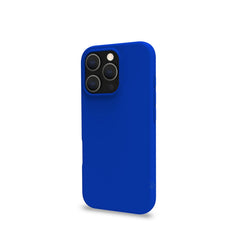 CROMO - Cover in morbido TPU con finitura soft touch colore blu compatibile con Apple iPhone 16 Pro [IPHONE 16 CASES]