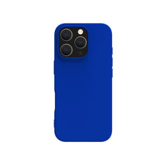 CROMO - Cover in morbido TPU con finitura soft touch colore blu compatibile con Apple iPhone 16 Pro [IPHONE 16 CASES]