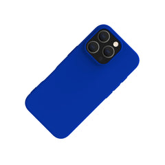 CROMO - Cover in morbido TPU con finitura soft touch colore blu compatibile con Apple iPhone 16 Pro [IPHONE 16 CASES]