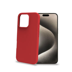 CROMO - Cover in morbido TPU con finitura soft touch colore rosso compatibile con Apple iPhone 16 Pro [IPHONE 16 CASES]