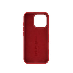 CROMO - Cover in morbido TPU con finitura soft touch colore rosso compatibile con Apple iPhone 16 Pro [IPHONE 16 CASES]