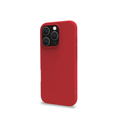 CROMO - Cover in morbido TPU con finitura soft touch colore rosso compatibile con Apple iPhone 16 Pro [IPHONE 16 CASES]