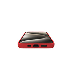 CROMO - Cover in morbido TPU con finitura soft touch colore rosso compatibile con Apple iPhone 16 Pro [IPHONE 16 CASES]
