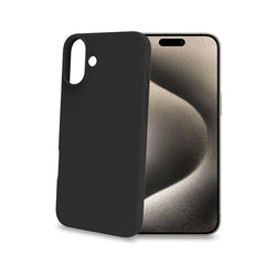 CROMO - Cover in morbido TPU con finitura soft touch colore nero compatibile con Apple iPhone 16 Plus [IPHONE 16 CASES]