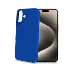 CROMO - Cover in morbido TPU con finitura soft touch colore blu compatibile con Apple iPhone 16 Plus [IPHONE 16 CASES]