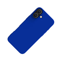 CROMO - Cover in morbido TPU con finitura soft touch colore blu compatibile con Apple iPhone 16 Plus [IPHONE 16 CASES]