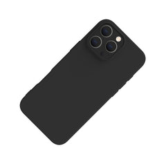 CROMO - Cover in morbido TPU con finitura soft touch colore nero compatibile con Apple iPhone 16 Pro Max [IPHONE 16 CASES]