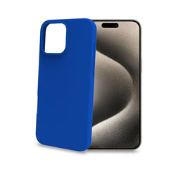 CROMO - Cover in morbido TPU con finitura soft touch colore blu compatibile con Apple iPhone 16 Pro Max [IPHONE 16 CASES]