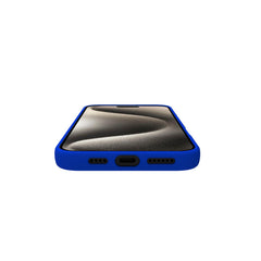 CROMO - Cover in morbido TPU con finitura soft touch colore blu compatibile con Apple iPhone 16 Pro Max [IPHONE 16 CASES]