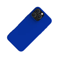 CROMO - Cover in morbido TPU con finitura soft touch colore blu compatibile con Apple iPhone 16 Pro Max [IPHONE 16 CASES]