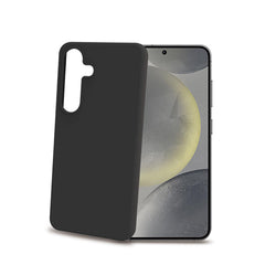 CROMO - Cover in morbido TPU con finitura soft touch colore nero compatibile con Samsung Galaxy S25 5G/ Galaxy S25 5G Enterprise Edition