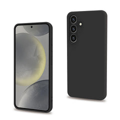 CROMO - Cover in morbido TPU con finitura soft touch colore nero compatibile con Samsung Galaxy S25 5G/ Galaxy S25 5G Enterprise Edition