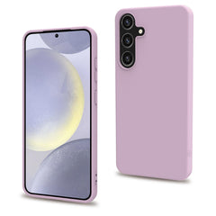 CROMO - Cover in morbido TPU con finitura soft touch colore rosa compatibile con Samsung Galaxy S25+ 5G