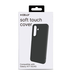 CROMO - Cover in morbido TPU con finitura soft touch colore nero compatibile con Samsung Galaxy A17 5G/ A17 5G Enterprise Edition/ A17 4G
