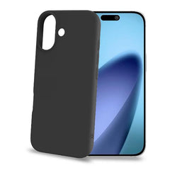 CROMO - Cover in morbido TPU con finitura soft touch colore nero compatibile con Apple iPhone 17 [IPHONE 17 CASES]