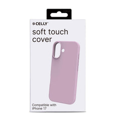 CROMO - Cover in morbido TPU con finitura soft touch colore rosa compatibile con Apple iPhone 17 [IPHONE 17 CASES]