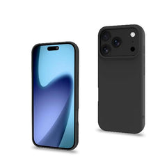 CROMO - Cover in morbido TPU con finitura soft touch colore nero compatibile con Apple iPhone 17 Pro [IPHONE 17 CASES]