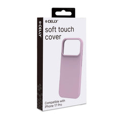 CROMO - Cover in morbido TPU con finitura soft touch colore rosa compatibile con Apple iPhone 17 Pro [IPHONE 17 CASES]