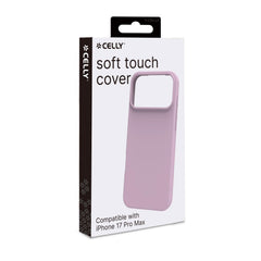 CROMO - Cover in morbido TPU con finitura soft touch colore rosa compatibile con Apple iPhone 17 Pro Max [IPHONE 17 CASES]