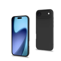 CROMO - Cover in morbido TPU con finitura soft touch colore nero compatibile con Apple iPhone Air [IPHONE 17 CASES]