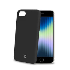 CROMO - Cover in morbido TPU con finitura soft touch colore nero compatibile con Apple iPhone SE 2022/ iPhone SE 2020/ iPhone 8/ iPhone 7