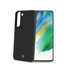 CROMO - Cover in morbido TPU con finitura soft touch colore nero compatibile con Samsung Galaxy S21 FE 5G