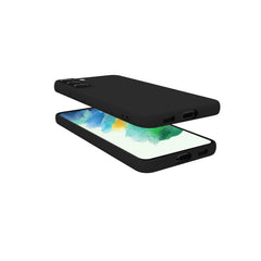 CROMO - Cover in morbido TPU con finitura soft touch colore nero compatibile con Samsung Galaxy S21 FE 5G