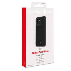 CROMO - Cover in morbido TPU con finitura soft touch colore nero compatibile con Samsung Galaxy S21 Ultra 5G/ Galaxy S21 Ultra 5G Enterprise Edition