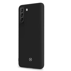 CROMO - Cover in morbido TPU con finitura soft touch colore nero compatibile con Samsung Galaxy S21+ 5G