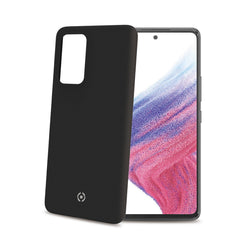 CROMO - Cover in morbido TPU con finitura soft touch colore nero compatibile con Samsung Galaxy A53 5G/ Galaxy A53 5G Enterprise Edition
