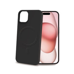 CROMOMAG - Cover in TPU morbido compatibile con la tecnologia Magsafe, colore nero compatibile con Apple iPhone 15 [IPHONE 15 CASES]