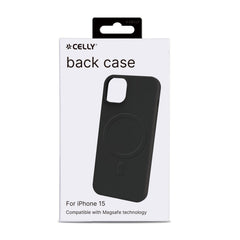 CROMOMAG - Cover in TPU morbido compatibile con la tecnologia Magsafe, colore nero compatibile con Apple iPhone 15 [IPHONE 15 CASES]