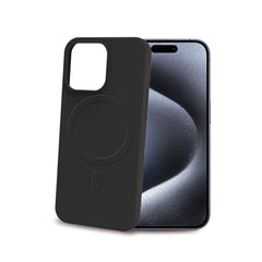 CROMOMAG - Cover in TPU morbido compatibile con la tecnologia Magsafe, colore nero compatibile con Apple iPhone 15 Pro [IPHONE 15 CASES]