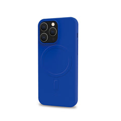 CROMOMAG - Cover in TPU morbido compatibile con la tecnologia Magsafe, colore blu compatibile con Apple iPhone 15 Pro [IPHONE 15 CASES]
