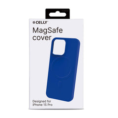 CROMOMAG - Cover in TPU morbido compatibile con la tecnologia Magsafe, colore blu compatibile con Apple iPhone 15 Pro [IPHONE 15 CASES]