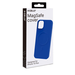 CROMOMAG - Cover in TPU morbido compatibile con la tecnologia Magsafe, colore blu compatibile con Apple iPhone 15 Plus [IPHONE 15 CASES]