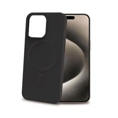 CROMOMAG - Cover in TPU morbido compatibile con la tecnologia Magsafe, colore nero compatibile con Apple iPhone 15 Pro Max [IPHONE 15 CASES]